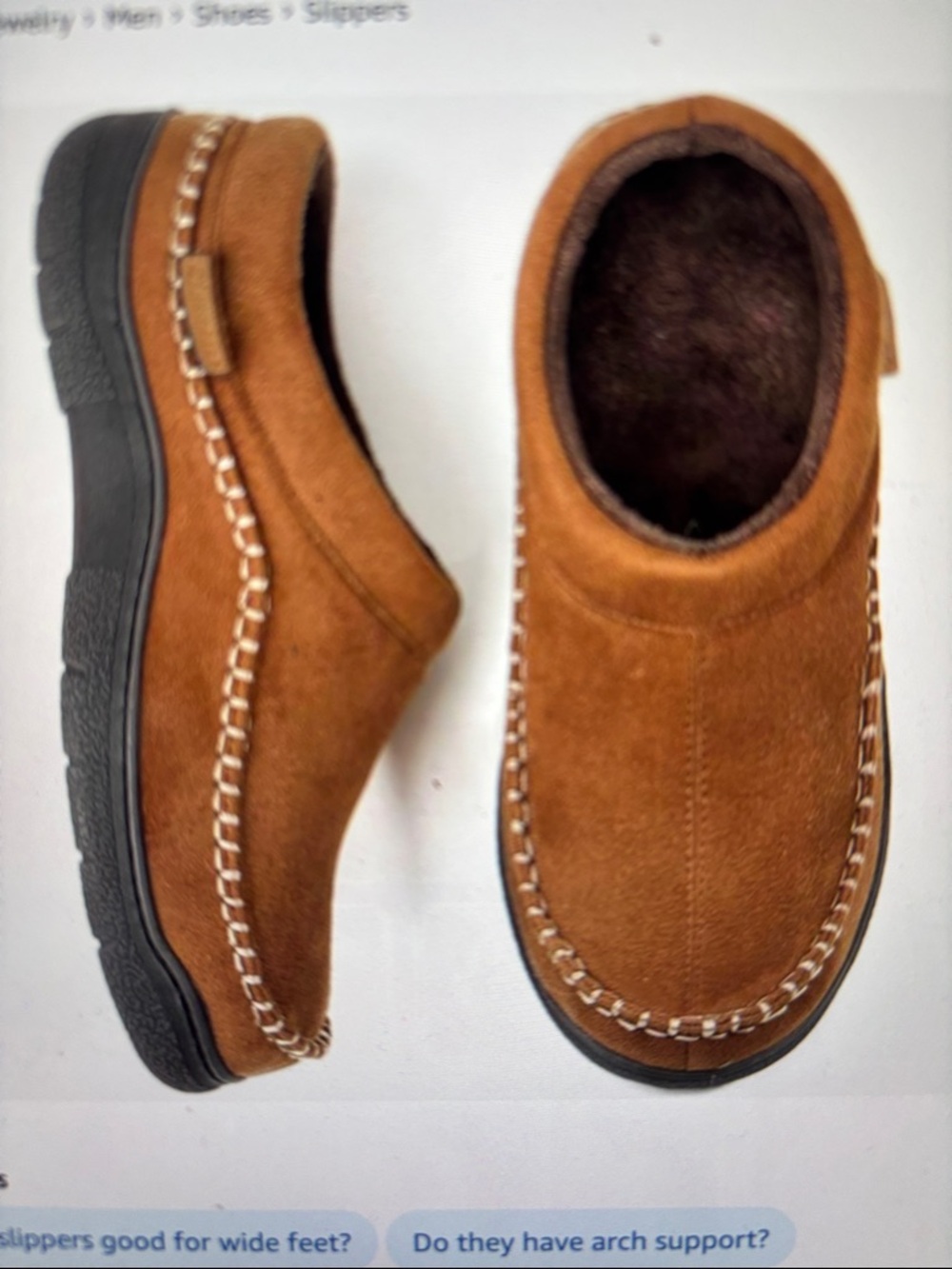 Zigzagger Mens slip on Moccasin Slippers